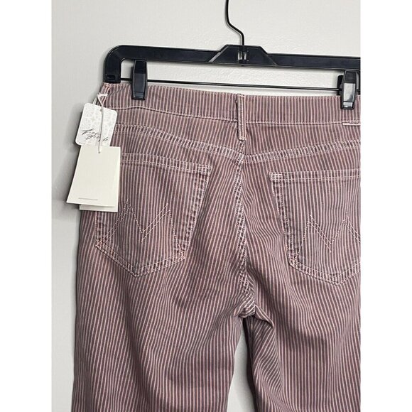 Mother Denim Rascal Ankle Snippet Shrimp Jeans Pants Rainbow Choo Frayed 25 NWT - Picture 9 of 11